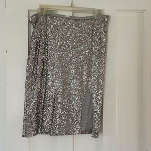 Sequence Mini Skirt with slit
